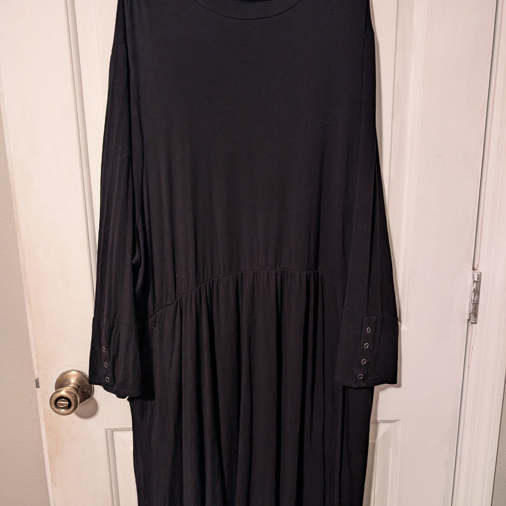 Torrid Super Soft Black Knit Dress With Pockets Size 4